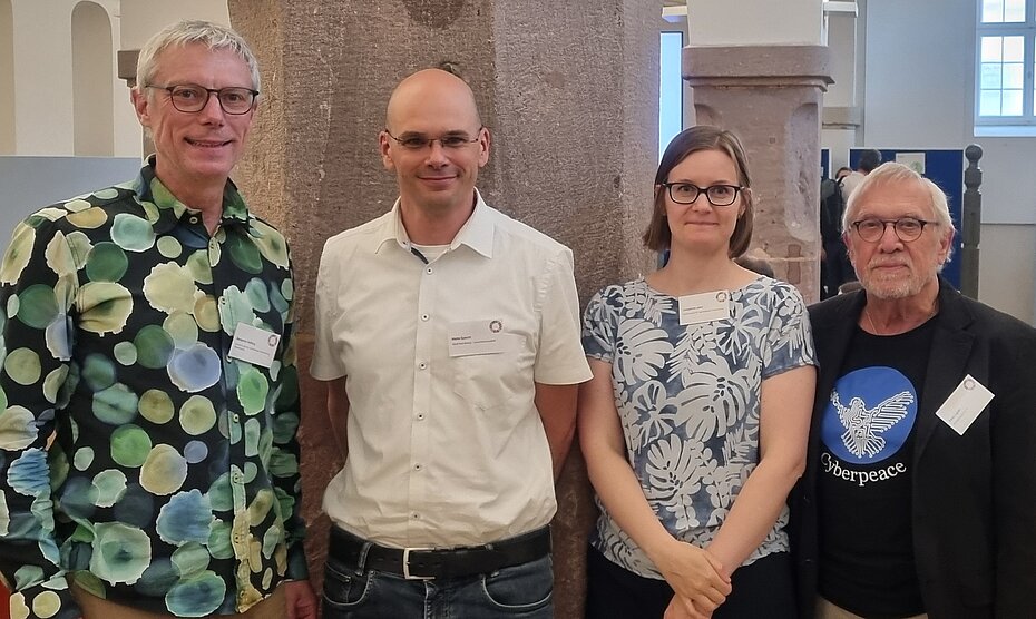 v.r.n.l. Benjamin Nölting, Malte Specht, Josephine Jahn und Peter Ligner