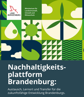 Cover der Broschüre der Nachhaltigkeitsplattform Brandenburg